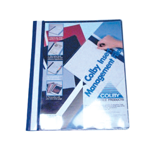 MANAGEMENT FILE A4 BLUE W/CLR FRONT EACH Each