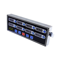 Commercial Digital Timer, 8 Channels, 300(W) x 115(D) x 35(H) mm, Stainless Steel Housing, Each