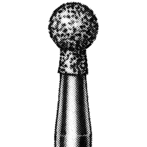 Mdt Diamond Burs, Round and Shoulder, ISO 002524 #12, Friction Grip, Medium, Each