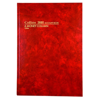 ACCT. BOOK RED H/COVER 3880 84LF A4 6 M/C EACH Each
