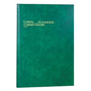 ANALYSIS BOOK GRN H/C 61SERIESA4 84LF 15 M/C EA Each