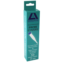Out of Date, LivThermometer Sheath Full Probe Cover, 126 x 34mm, 50/PK, Original Unopened Condition, Price Discounted, While Stocks last