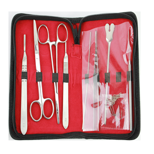 Livingstone Dissecting Instrument, 9 Sets in Zipcase Set