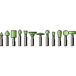 Shofu Dura Green Stones, Shank CA, Shape RE1, No 0086, 12/Pack Pack