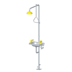 Speakman Combination Shower, with Eye and Face Wash, 200mm Showerhead, with Stainless Steel Bowl, Each Each