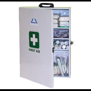 Livingstone Medium Risk First Aid Kit, National, for 1-25 people, Complete Set In Wall Mountable Metal Case Each
