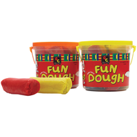 Fun Dough Bucket 6 Colours 1.2kg Bl, Gr, Y, R, Or & Purp Pack