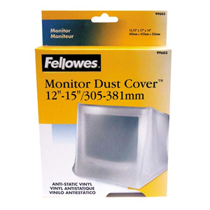 DUST COVER VINYL MONITOR 12/15" FELLOWES EACH Each