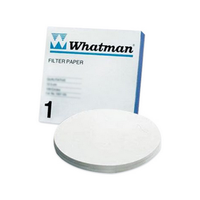 Whatmann Filter Paper, Qualitative, Circles, Medium/Fast Speed, Grade 1, Diameter: 110mm, Ash pct: 0.06, 11 um, Thickness: 0.18mm, 100/Pack Pack