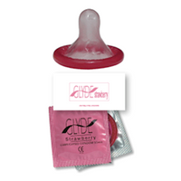 Glyde Health Ultra Latex Lubricated Condoms, Strawberry/Pink, 1 Piece/Pack, 100 Packs/Box Box