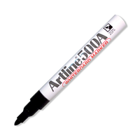 Artline 500A Whiteboard Marker, Bullet Point, 2mm, Black, Each Loose