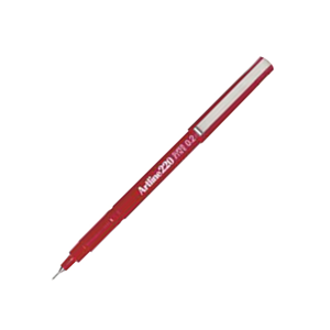 PENS ARTLINE 2200 0.2 SUPER FINE 12/BX RED ARTLINE Box