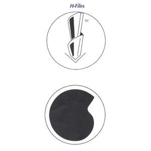 Livingstone H-Files, 25mm, No. 08, Stainless Steel, Colour-Coded, 6/Pack