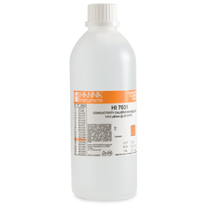 Hanna Conductivity Solution 500ml Bottle 413 uS/cm with COA Certificate Each