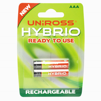 Hybrio Aaa Rechargable Batteries 2/pack Pack