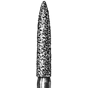 Intensiv 96C Diamond Burs, Flame, ISO 249534 #20, Friction Grip, Coarse, Each Each