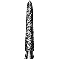 Intensiv 182GS Diamond Burs, Truncated, ISO 298514 #17, Friction Grip, Fine, Each Each