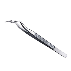 Intensiv Meriam Dental Tweezers Forceps Angled with Pin
