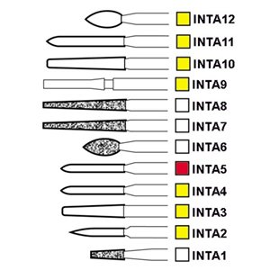 Intensiv A6 Berner Diamond Burs, #24, Friction Grip, Medium, Each (MOQ 6) Each