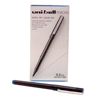 Uniball Micro Pen, Blue, 12/Box Box