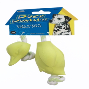 JW Pet Duck Dummie Rubber Toys