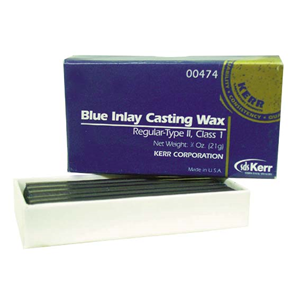 Blue Inlay Casting Wax Registration, 60 x 75mm, 34g, 15/Pack Pack