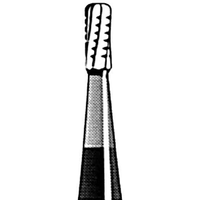 Jet 1931 Tungsten Carbide Burs, Fine, Cross Cut, Pear Shape Friction Grip, 010, 5/Pack Pack