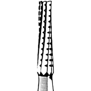 Jet 700L Tungsten Carbide Burs, Taper Fissure, Long, Cross Cut, Friction Grip, 010, Each Each
