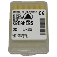LIV K-REAMERS 25MM #20 6/BX CC Box