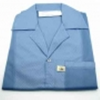 Antistatic Laboratory Coat, 63pct Polyester, 34pct Cotton, 3pct minimum Conductive Fibers, Extra Large, Blue, Each Each