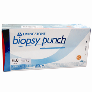 Out of Date, Livingstone Biopsy Punch, with Stainless Steel Cutting Edge, Sterile, 6mm, Loose, Price Discounted While Stocks last Each