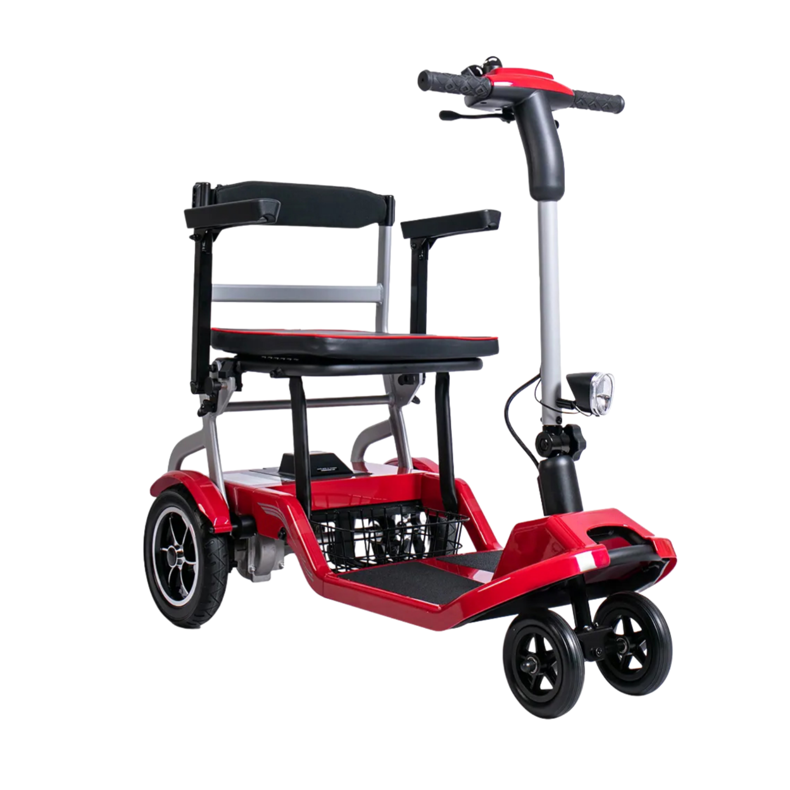 Livingstone Ultra Light Electric Mobility Scooter, 18kg, Portable, Red, Each