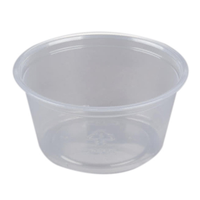Livingstone Plastic Portion Cups, 14.9ml or 1/2 Ounce Capacity, Clear, Disposable, Recyclable, 250/Pack Pack