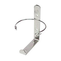 Wall Mountable Bracket for 9 to 10.5 cm Diameter Tubs, Fits ISOWIPE and LIV-WIPE Item No ALCOHOWIP75 and 155, Stainless Steel, Each Each