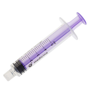 Enfit Enteral Syringe, 1ml, Low Dose, Sterile, Single Use, Purple, 100 Pieces/Pack Box