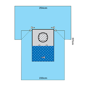 Multigate Protex4 Caesarean Drape Sheet