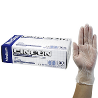 Out of Date, Vinyl Exam Gloves, Powder Free, Medium, Clear, HACCP, 100/BX, Original Unopened Condition, Price Discounted, While Stocks last Box