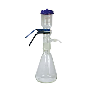 Whatman® Glass Vacuum Filtration Device with Vacuum Filter Holder and Flask, 250mL Funnel, 47/50 mm, Sieve, 1,000mL Erlenmeyer, Each Each