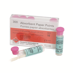 PD Absorbent Paper Points, ISO Size No. 120, Biodegradable, Sterile, Blue, 50/Vial, 6 Vials/Pack Pack