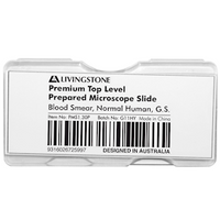 Livingstone Premium Top Level Prepared Slide, Blood Smear, Normal Human, Giemsa Stain Each Each