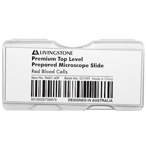 Livingstone Premium Top Level Prepared Slide, Red Blood Cells, Each Each