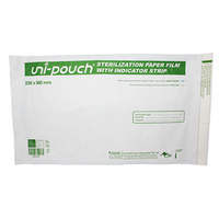 Out of Date, Uni-Pouch Sterilisation Pouch, with Indicator Strips, 230 x 380mm, Loose, Price Discounted, While Stocks last Each