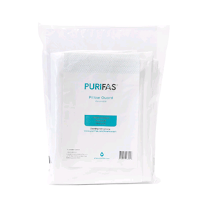 Purifas® PillowGuard Reusable, 50 x 70cm, 110 GSM,Thermoplastic Polyurethane (TPU), Reusable, White, 2 Pieces/Pack Pack