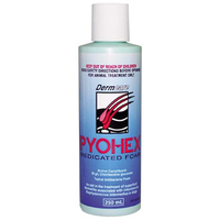 Dermcare Pyohex Medicated Foam Shampoo, 250ml, Antibacterial, Each Each