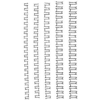WIRE BINDING COILS 6MM WHITE BOX/100 Box