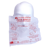 100X 'Livingstone' Face Shield Resuus. Mask) Each
