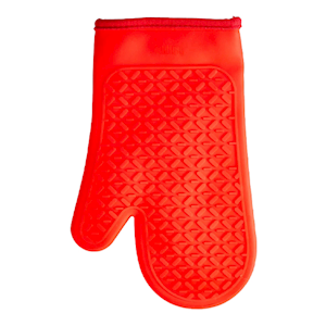 Scullery Kolori Oven Glove, Silicone, Heat Resistant, Red, Each Each