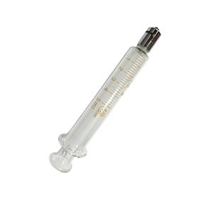 Livingstone Glass Syringe, 2ml, Luer Lock Metal Tip, Concentric Nozzle, Latex Free, Hypoallergenic, Each Each