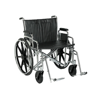 Sunrise Medical Breezy EC 2000 Wheelchair, 205kg Capacity, 22 Inches Seat Width, Heavy Duty, Each Each