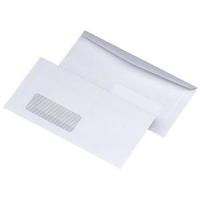 DLX120X235 MOIST SEAL BANKER WHITE WINDOW,1000/BX Box